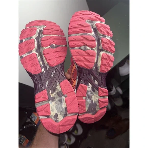 Asics Women's GT-2000 4 Pink/ Orange T661N Size 9 - Picture 11 of 12